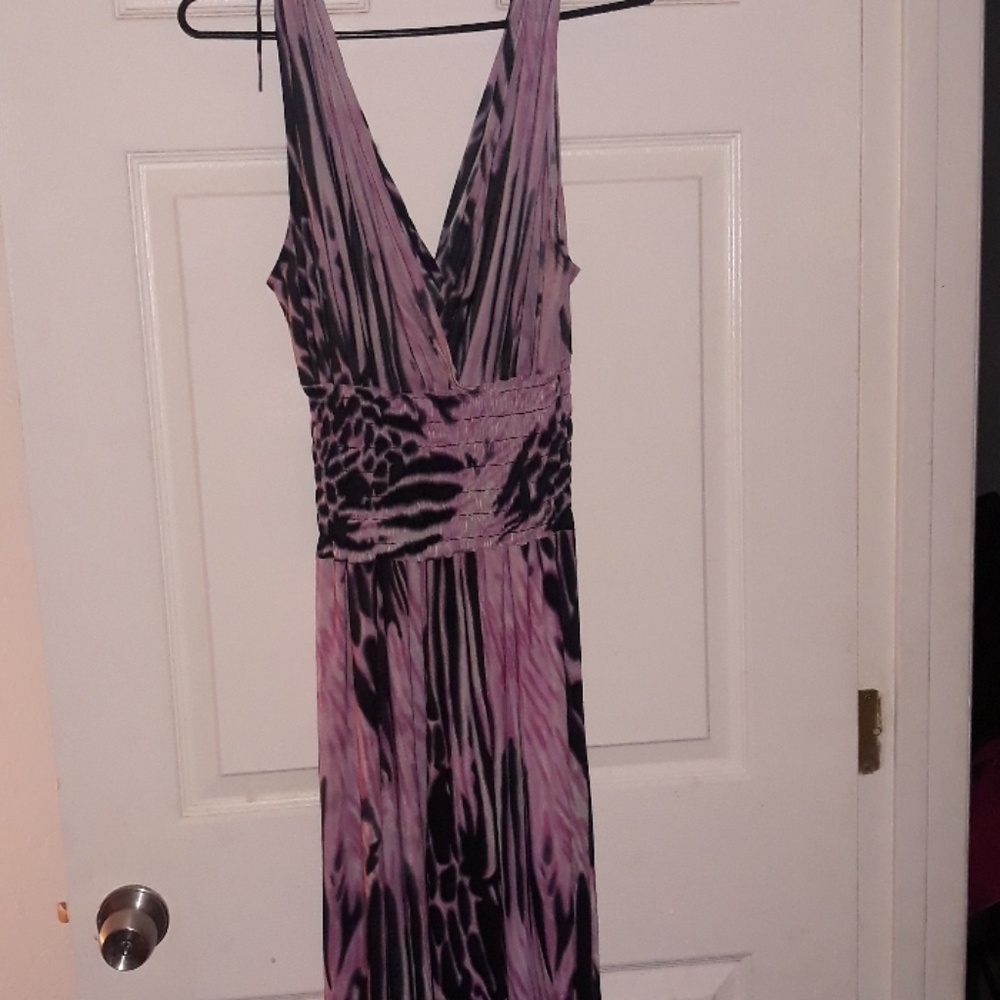 An Exotic Pink and Black Jumpsuit